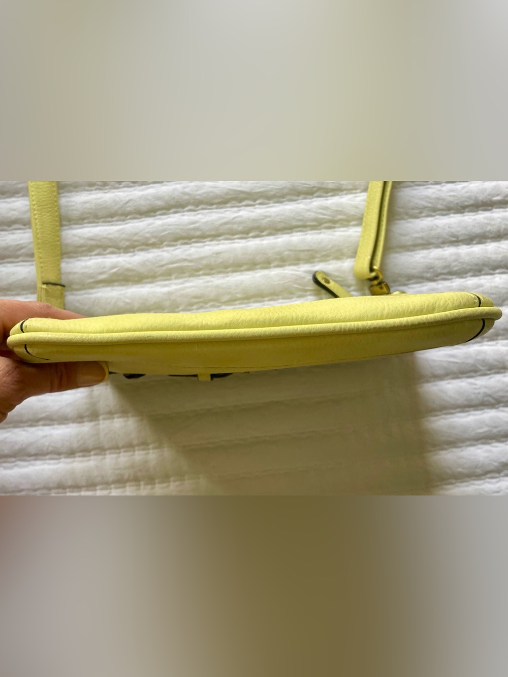 Merona Yellow Crossbody Purse & Clutch - Picture 9 of 15